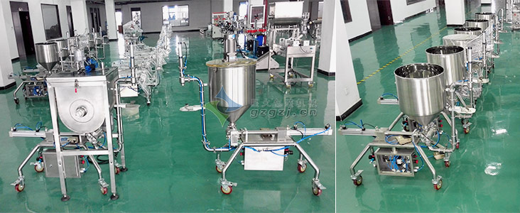 颗粒酱料灌装机工厂图