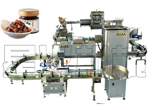 全套辣椒酱灌装机设备生产线