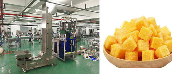 芒果干食品包装机械实拍图
