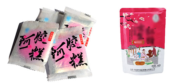 自动阿胶包装机械样品展示图