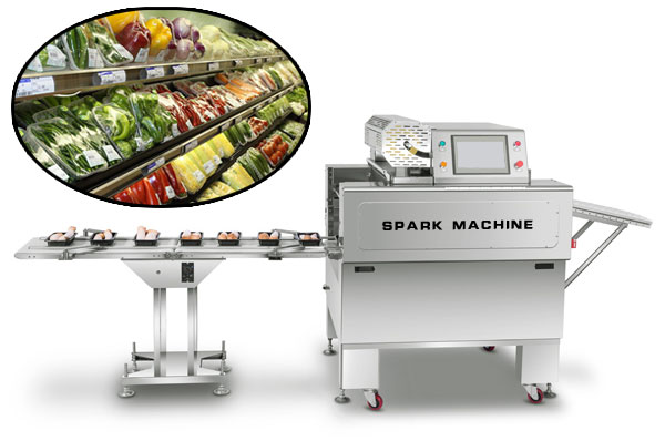 全自动蔬菜瓜果包装机设备展示图