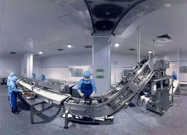 全自动速冻水饺包装机设备操作实拍图