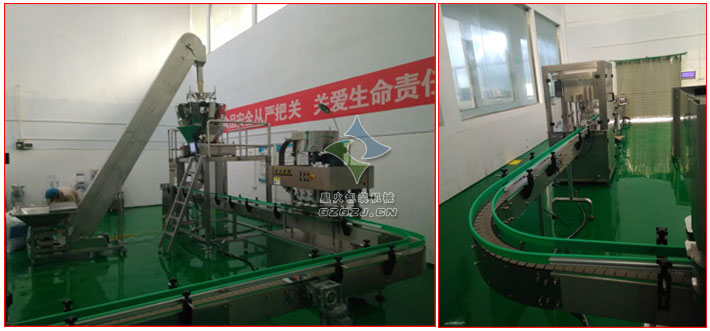 炒熟芝麻灌装生产线