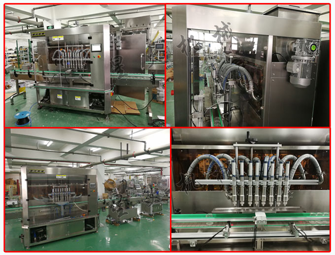 食品包装机械厂家蟹黄酱包装机械设备细节及蟹黄酱灌装生产线实拍