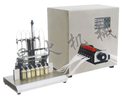 6头半自动液体食品灌装机