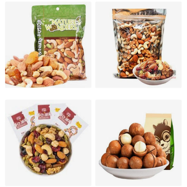 芒果干食品包装机械样品展示图