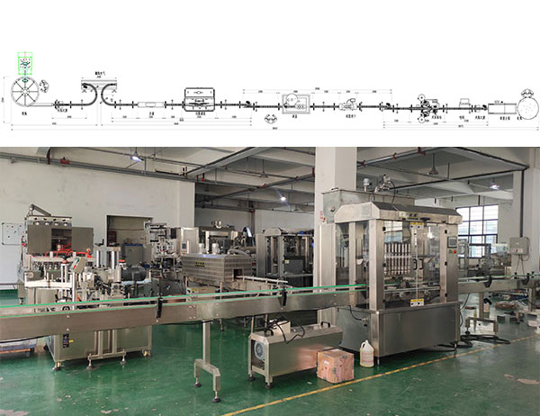 香椿酱灌装机生产线设计图