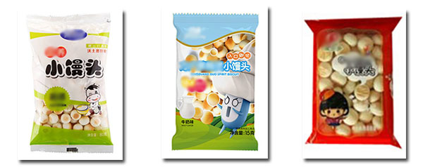 四川小馒头包装机样品展示