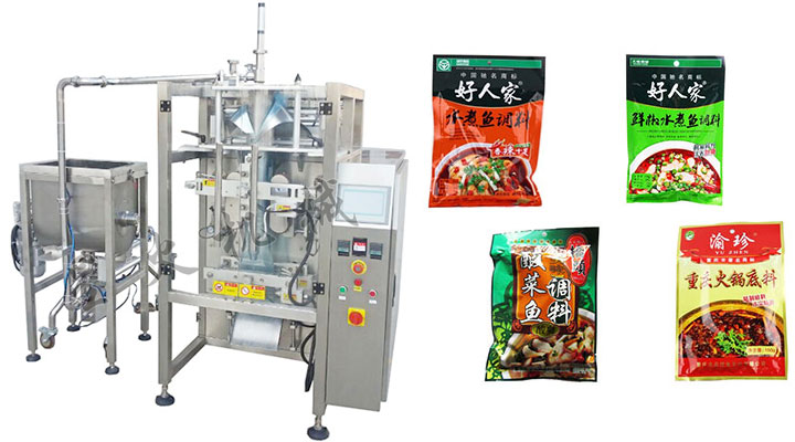 黄豆酱包装机,豆豉辣椒酱包装机