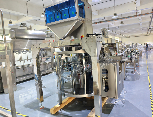 全自动给袋式麦片包装机实拍图