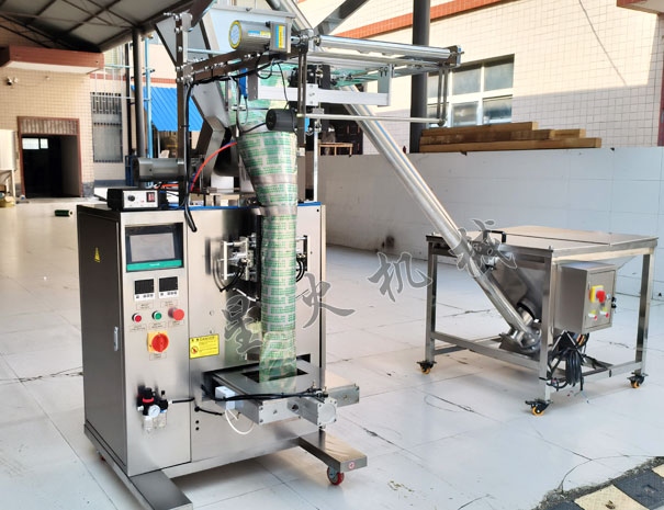 大袋粉剂自动食品包装机带上料机实拍图